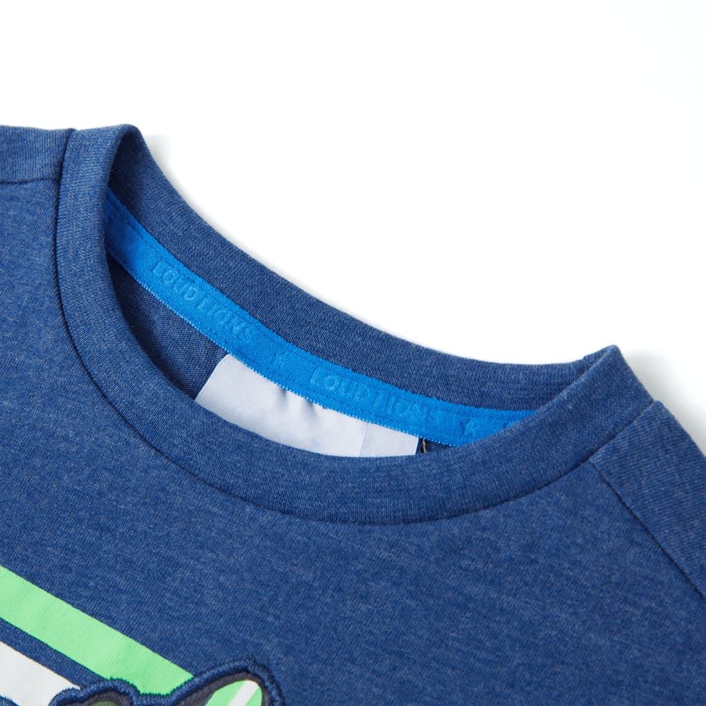 Kids' T-shirt Dark Blue Melange 116