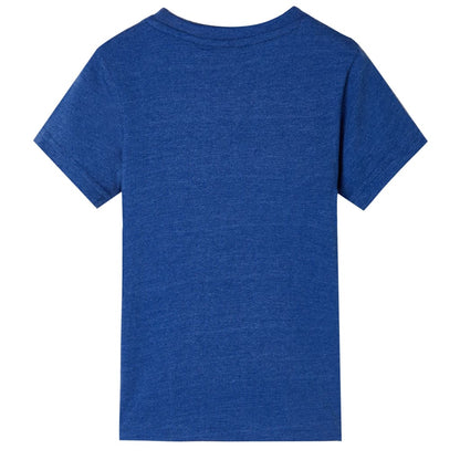 Kids' T-shirt Dark Blue Melange 140