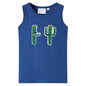 Kids' Tank Top Dark Blue Melange 116