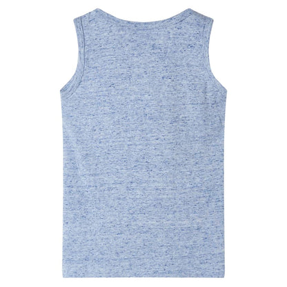 Kids' Tank Top Blue Melange 104