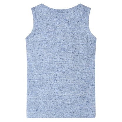 Kids' Tank Top Blue Melange 140