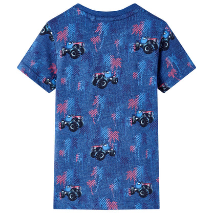 Kids' T-shirt Dark Blue Melange 92