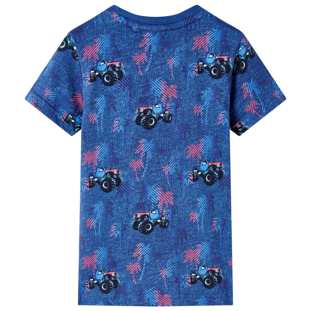 Kids' T-shirt Dark Blue Melange 116