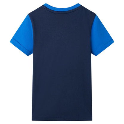 Kids' T-shirt Blue and Navy 92