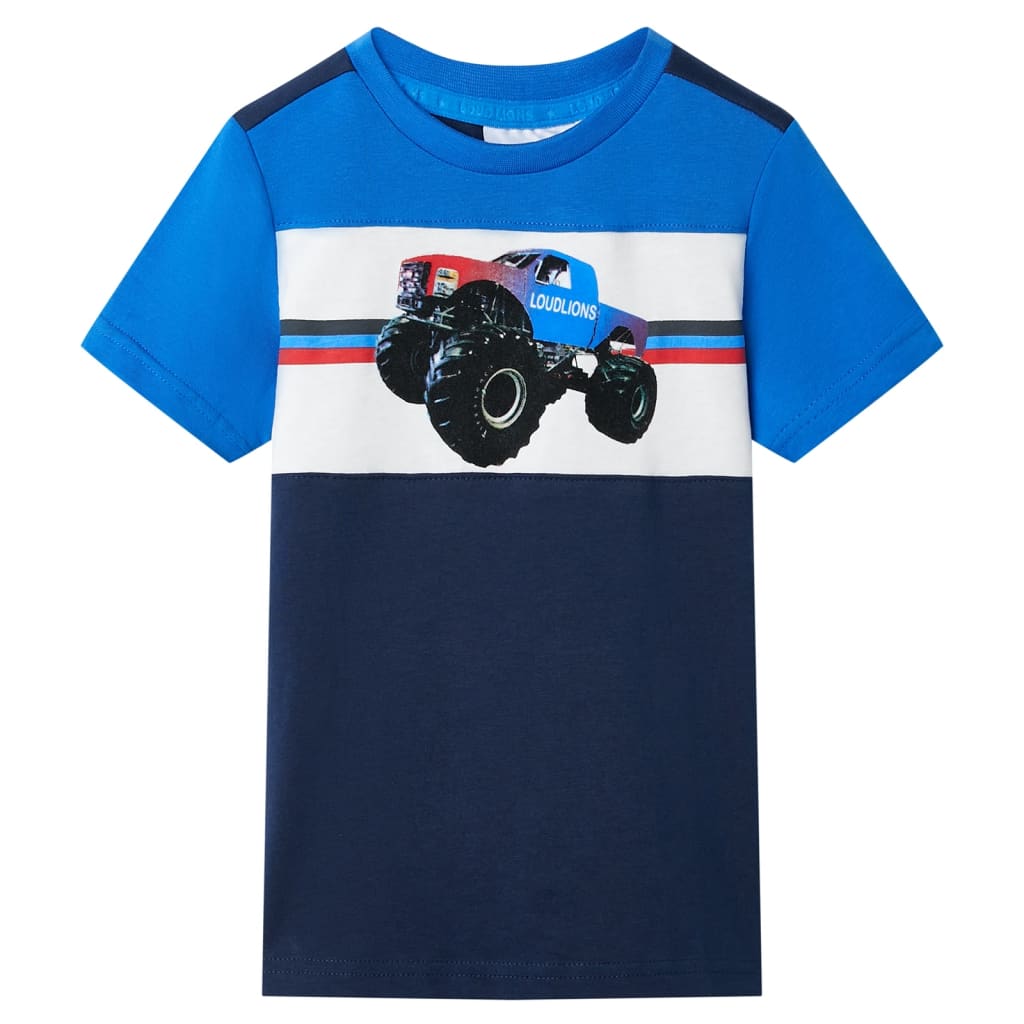 Kids' T-shirt Blue and Navy 104