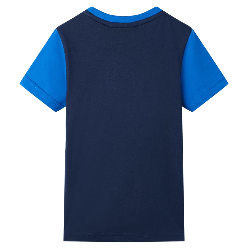 Kids' T-shirt Blue and Navy 116