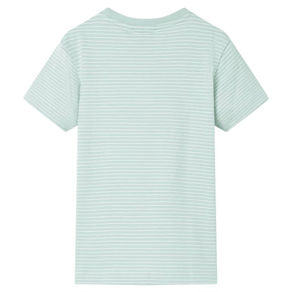 Kids' T-shirt with Stripes Light Mint 104