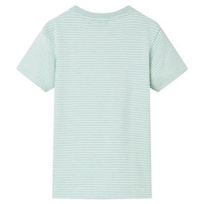 Kids' T-shirt with Stripes Light Mint 128