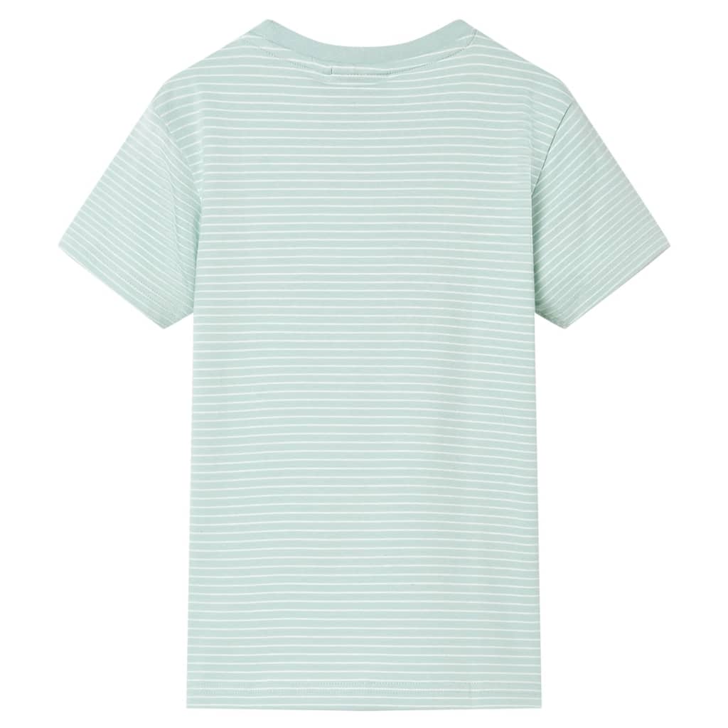 Kids' T-shirt with Stripes Light Mint 140