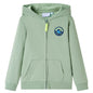 Kids' Hooded Sweatshirt with Zip Light Khaki 104