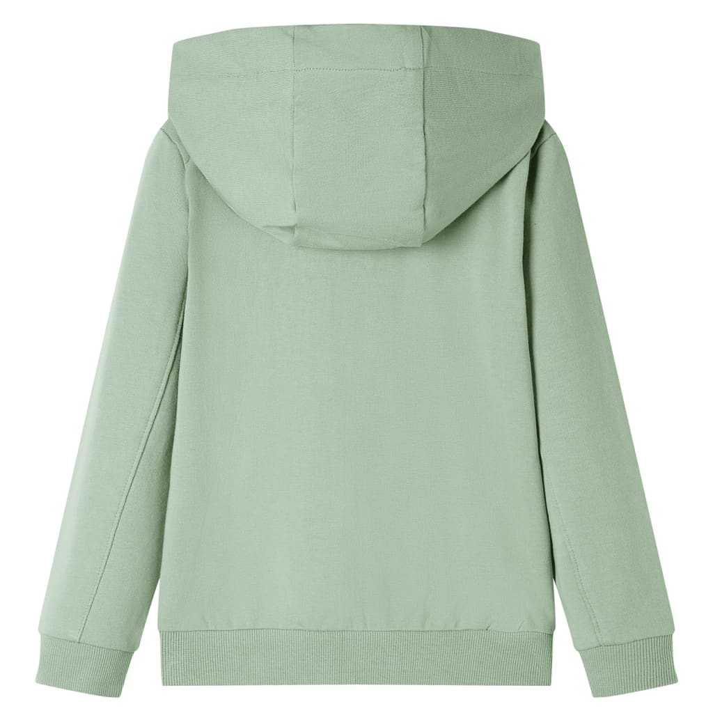 Kids' Hooded Sweatshirt with Zip Light Khaki 104