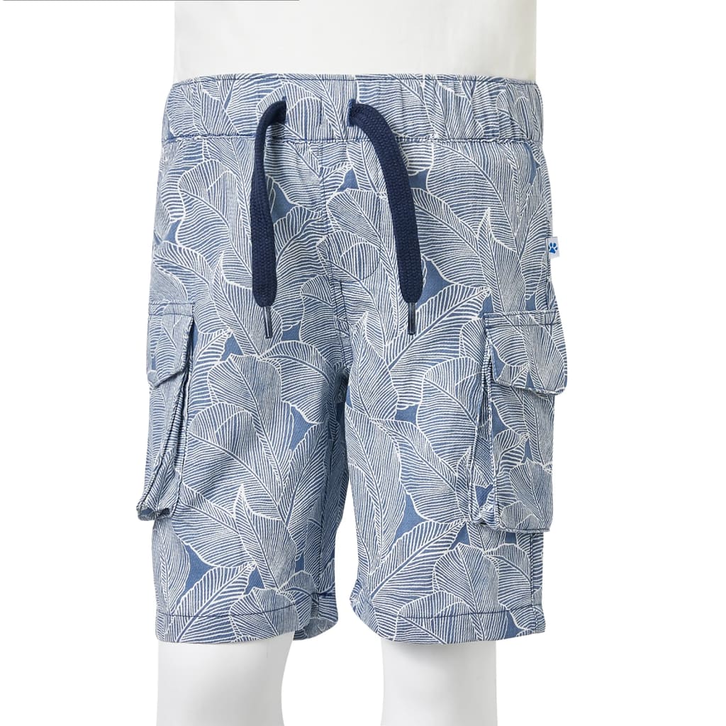 Kids' Shorts with Drawstring Dark Blue 116