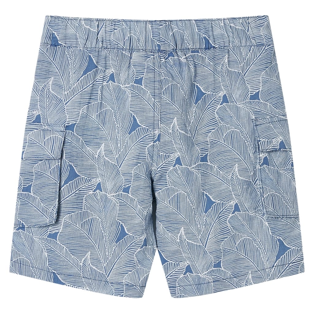 Kids' Shorts with Drawstring Dark Blue 128