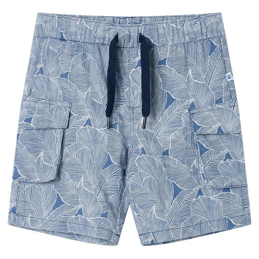 Kids' Shorts with Drawstring Dark Blue 140