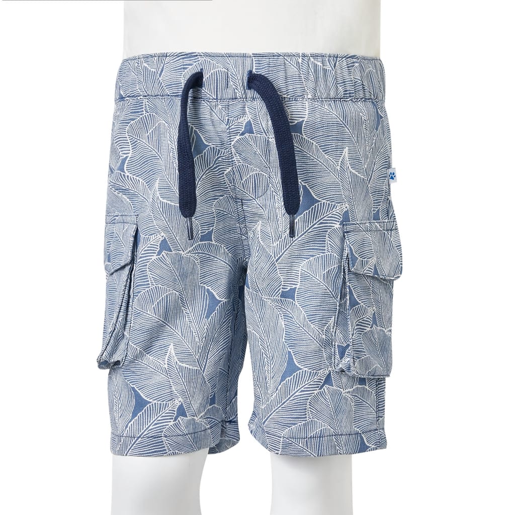 Kids' Shorts with Drawstring Dark Blue 140