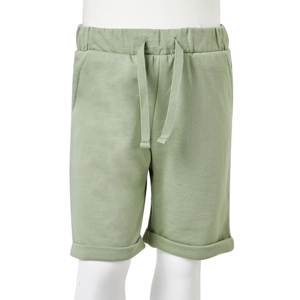 Kids' Shorts with Drawstring Light Khaki 140