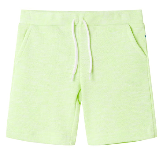 Kids' Shorts with Drawstring Neon Yellow 92