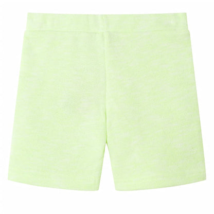 Kids' Shorts with Drawstring Neon Yellow 104