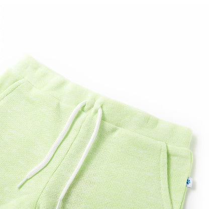 Kids' Shorts with Drawstring Neon Yellow 104