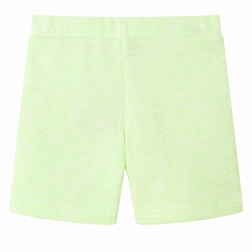 Kids' Shorts with Drawstring Neon Yellow 128