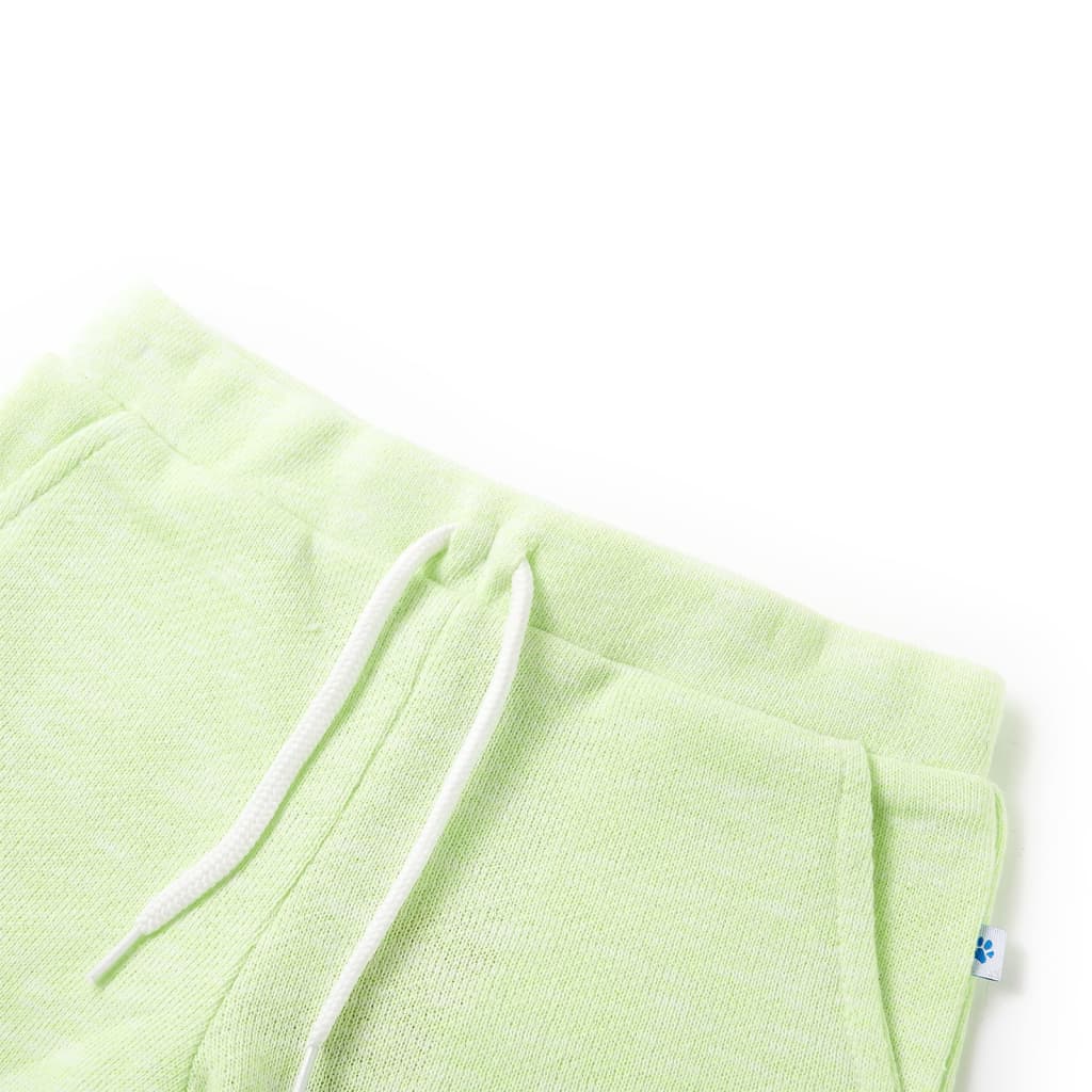 Kids' Shorts with Drawstring Neon Yellow 128