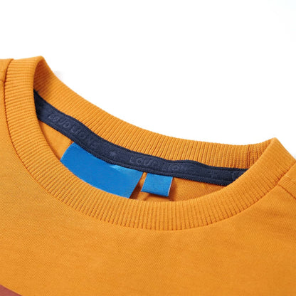 Kids' T-shirt with Long Sleeves Ochre 116