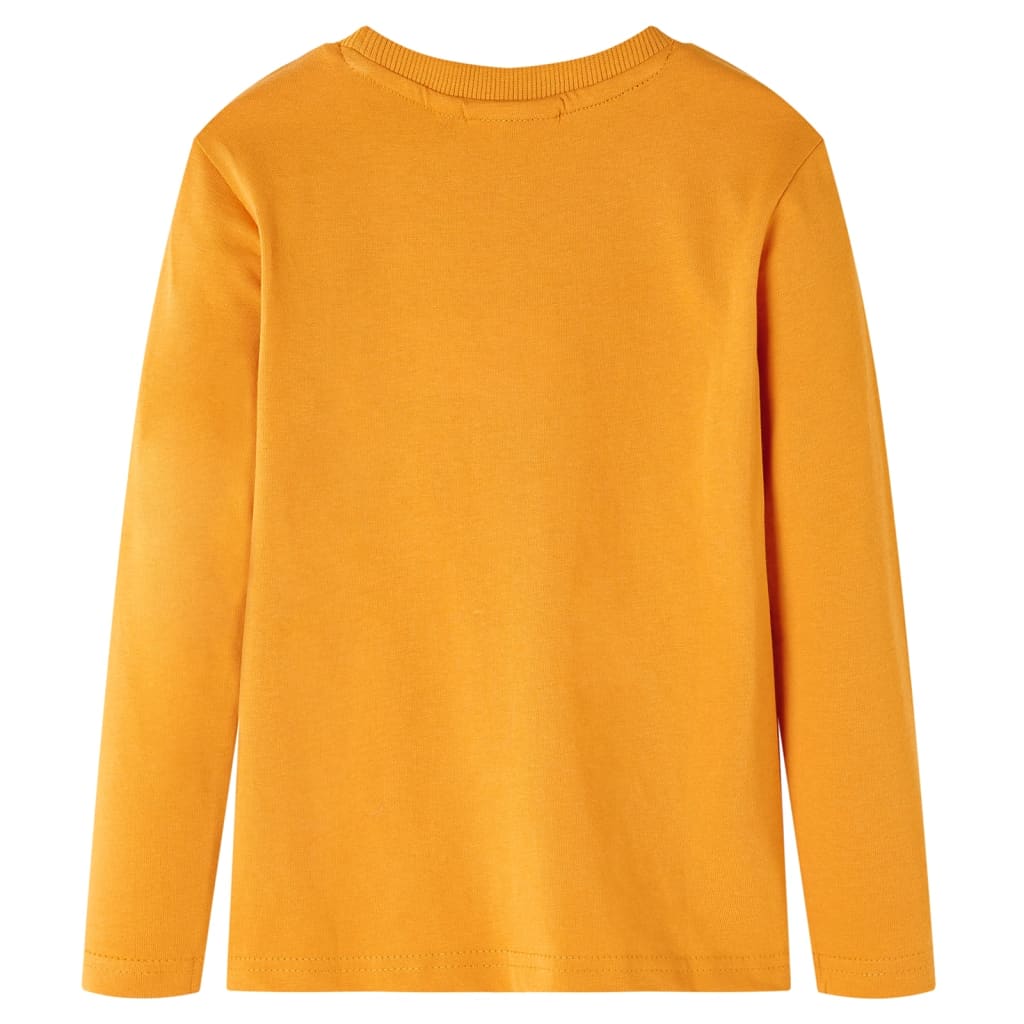 Kids' T-shirt with Long Sleeves Ochre 140