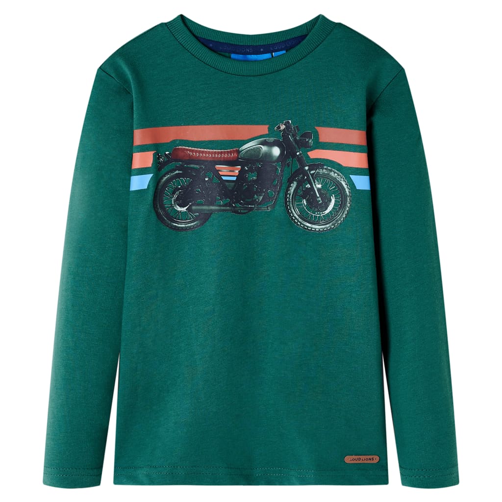 Kids' T-shirt with Long Sleeves Green 116