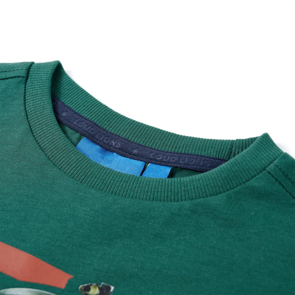 Kids' T-shirt with Long Sleeves Green 116