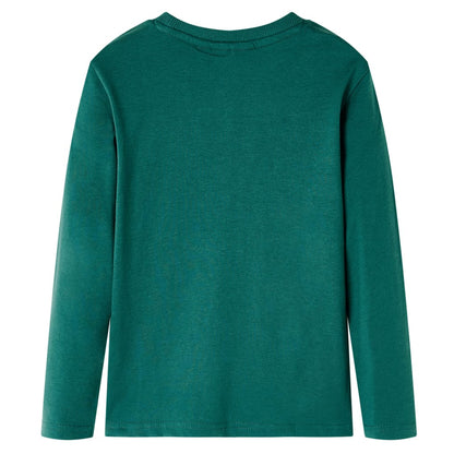 Kids' T-shirt with Long Sleeves Green 140