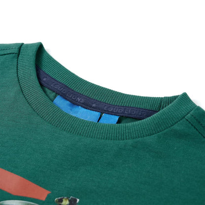 Kids' T-shirt with Long Sleeves Green 140