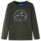 Kids' T-shirt with Long Sleeves Khaki 92