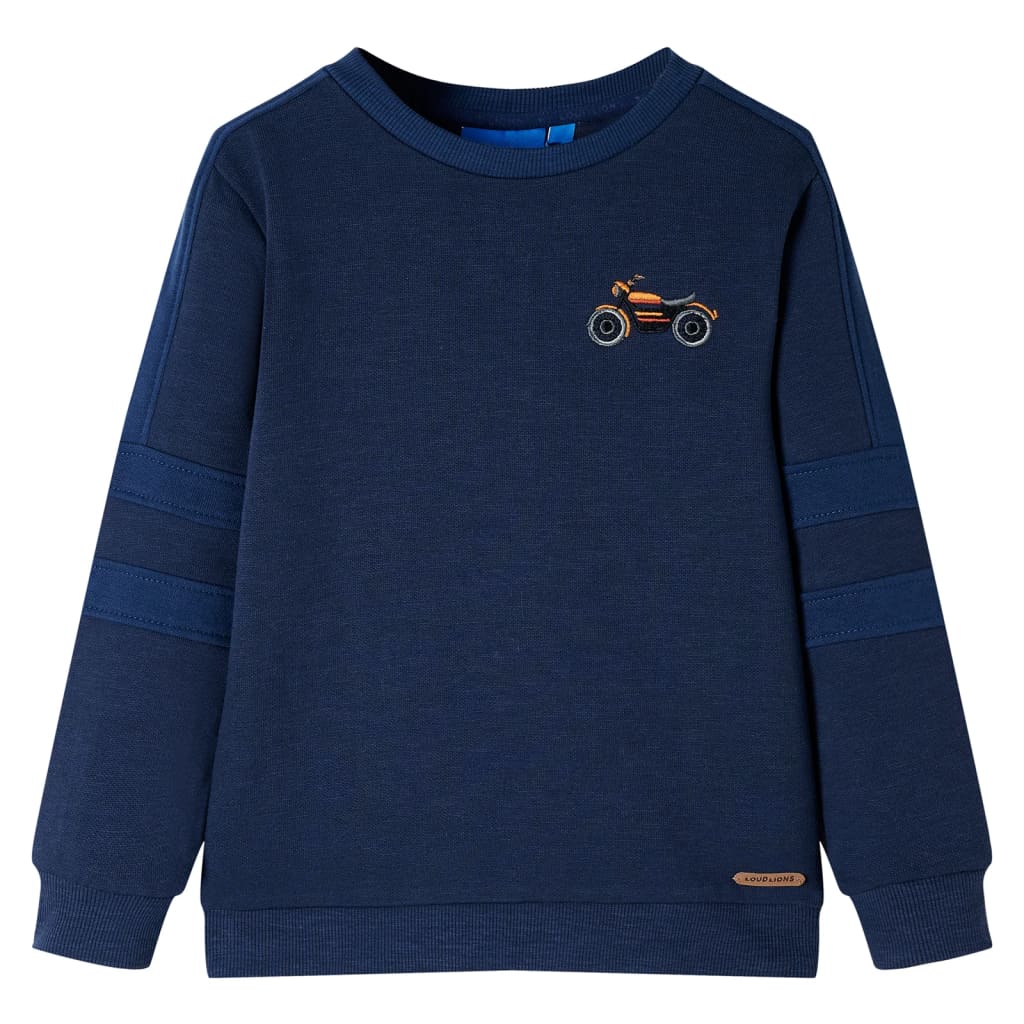 Kids' Sweatshirt Navy Melange 116