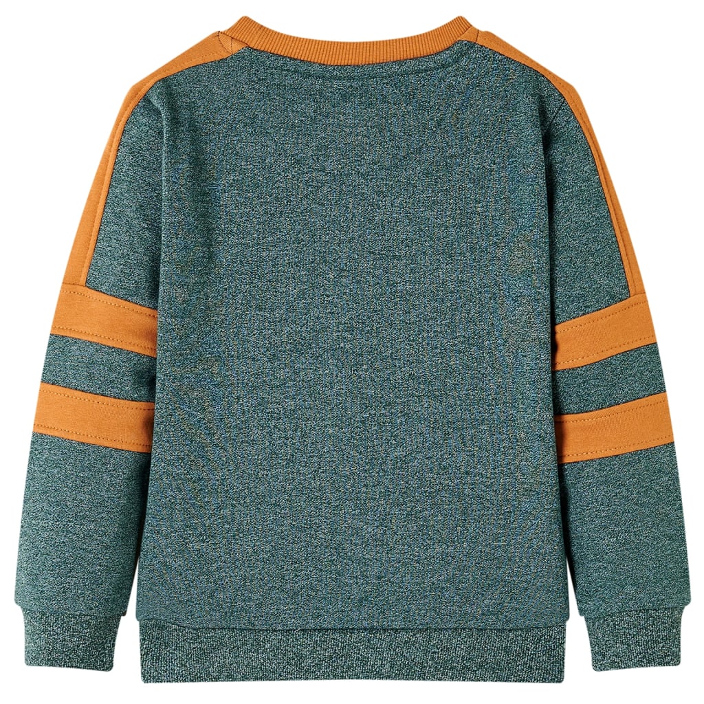 Kids' Sweatshirt Dark Green Melange 92