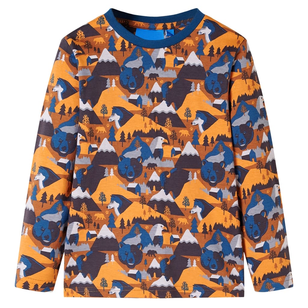 Kids' Pyjamas with Long Sleeves Cognac 140