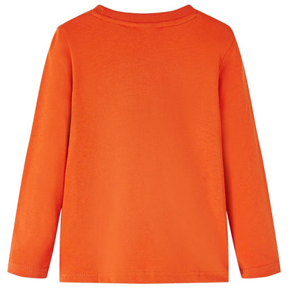 Kids' T-shirt with Long Sleeves Orange 116