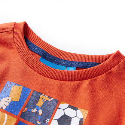 Kids' T-shirt with Long Sleeves Orange 116