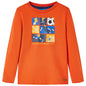 Kids' T-shirt with Long Sleeves Orange 140