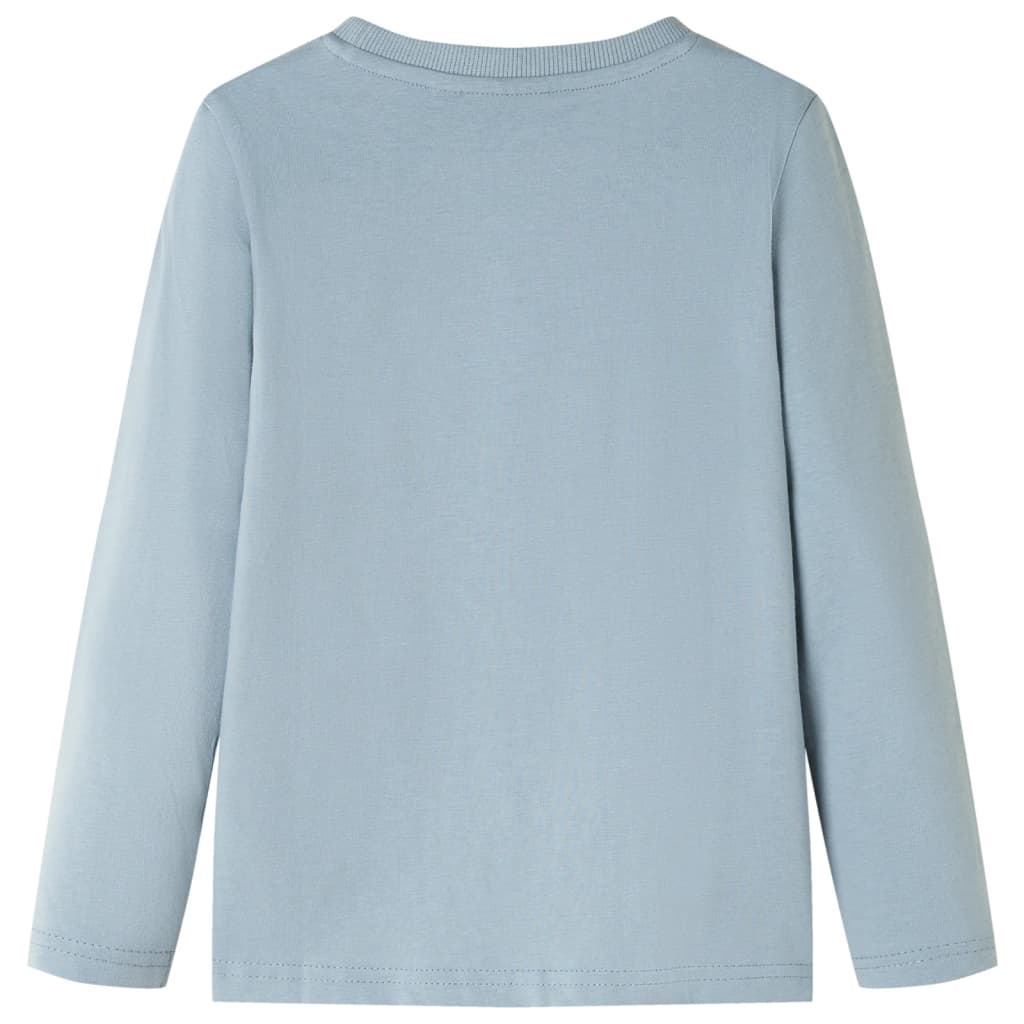 Kids' T-shirt with Long Sleeves Light Blue 128