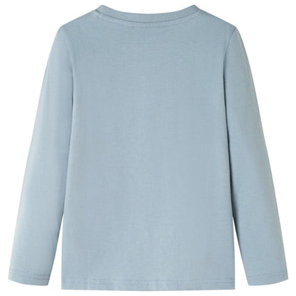 Kids' T-shirt with Long Sleeves Light Blue 128