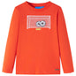 Kids' T-shirt with Long Sleeves Bright Orange 116