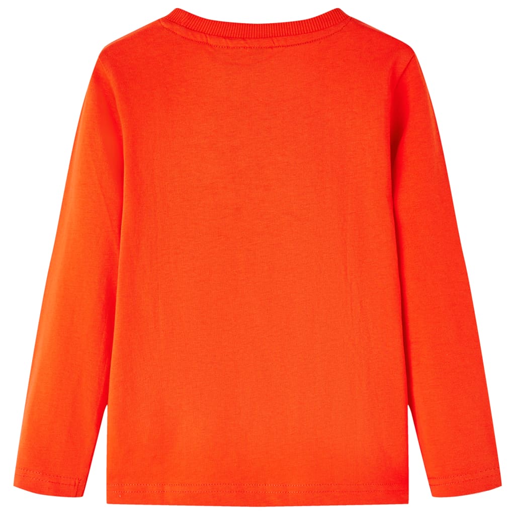 Kids' T-shirt with Long Sleeves Bright Orange 104