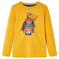 Kids' T-shirt with Long Sleeves Ochre 104