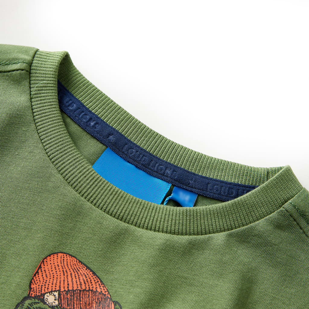 Kids' T-shirt with Long Sleeves Light Khaki 92