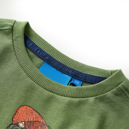 Kids' T-shirt with Long Sleeves Light Khaki 128