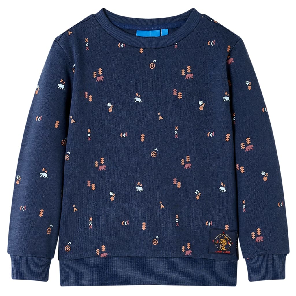 Kids' Sweatshirt Navy Melange 92