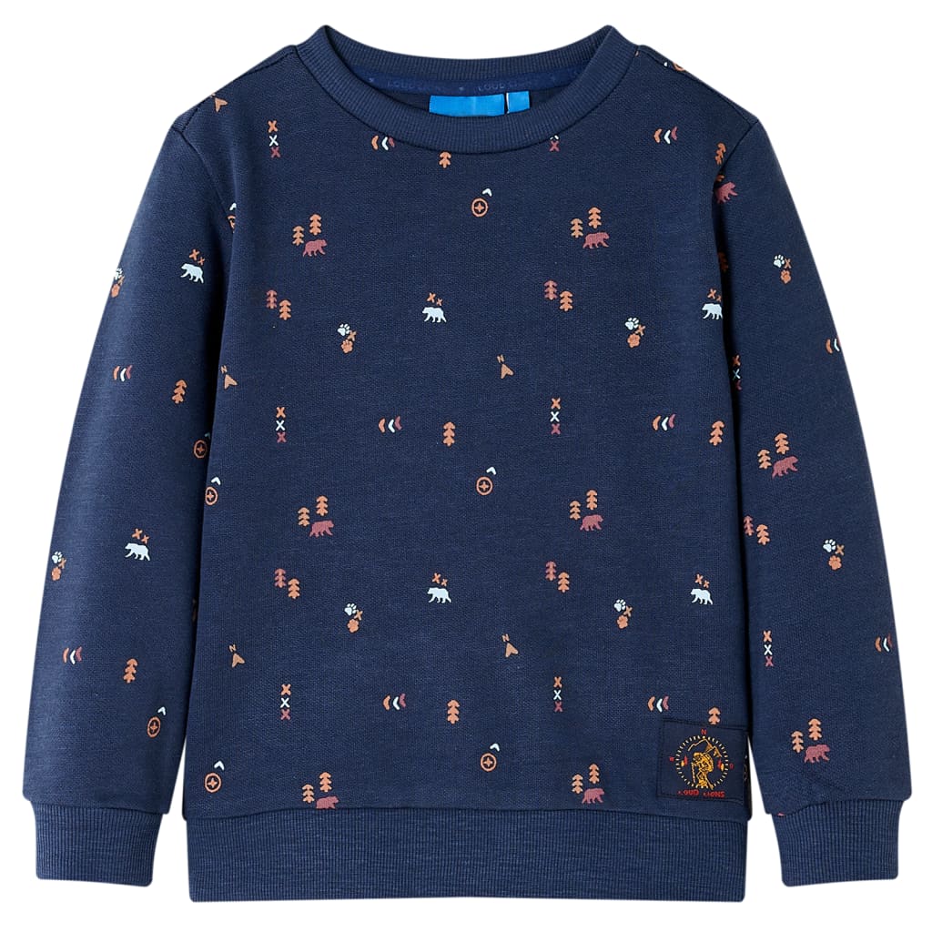 Kids' Sweatshirt Navy Melange 104