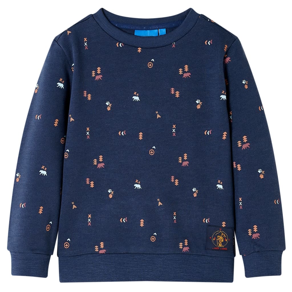 Kids' Sweatshirt Navy Melange 116