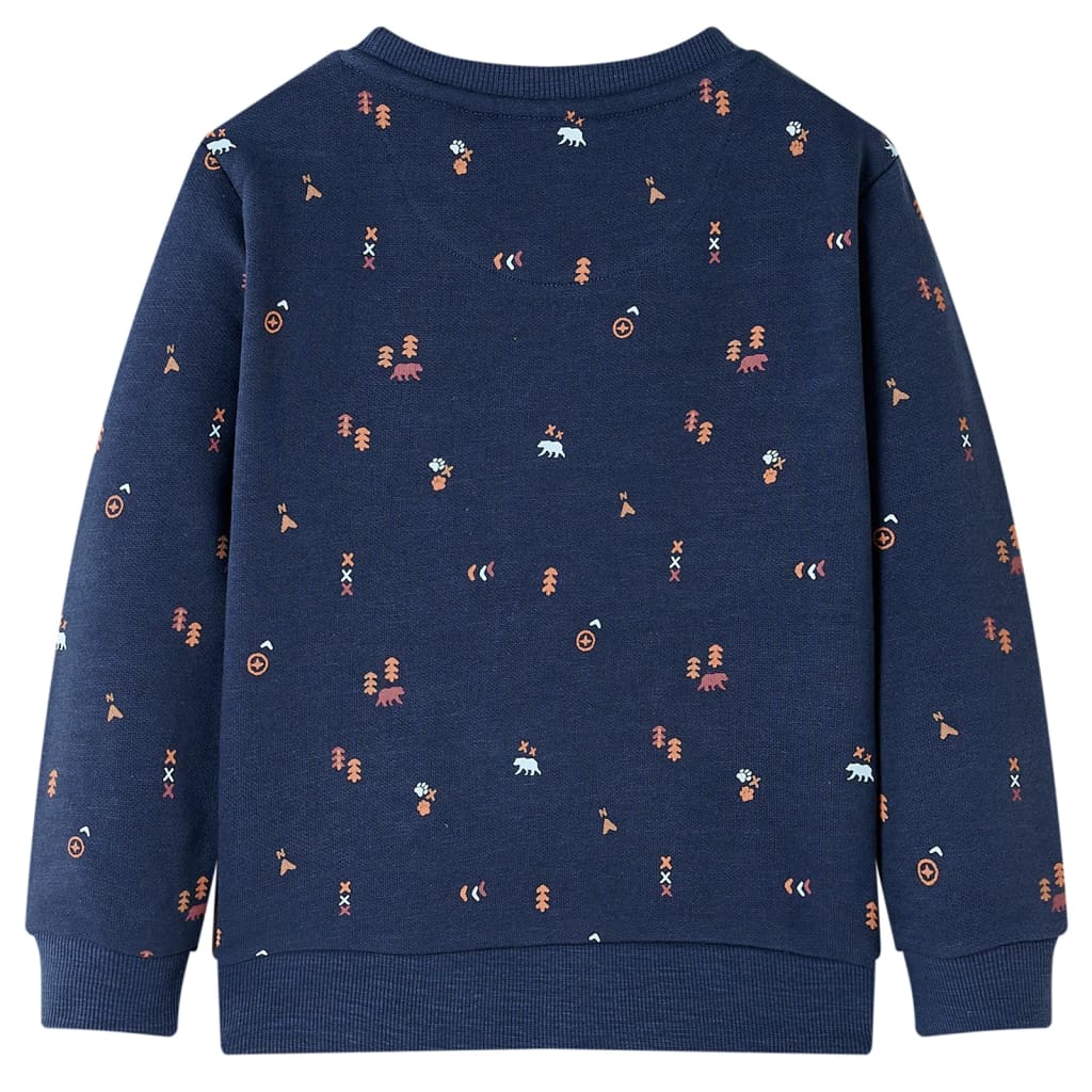 Kids' Sweatshirt Navy Melange 128