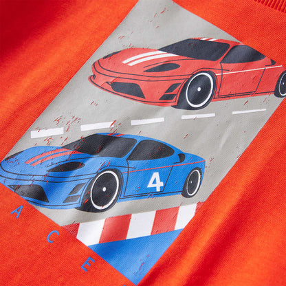 Kids' T-shirt with Long Sleeves Bright Orange 92